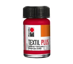 Tekstiilivärv Textil Plus HELEDALE JA TUMEDALE RIIDELE 15ml 032 KARMIINPUNANE 